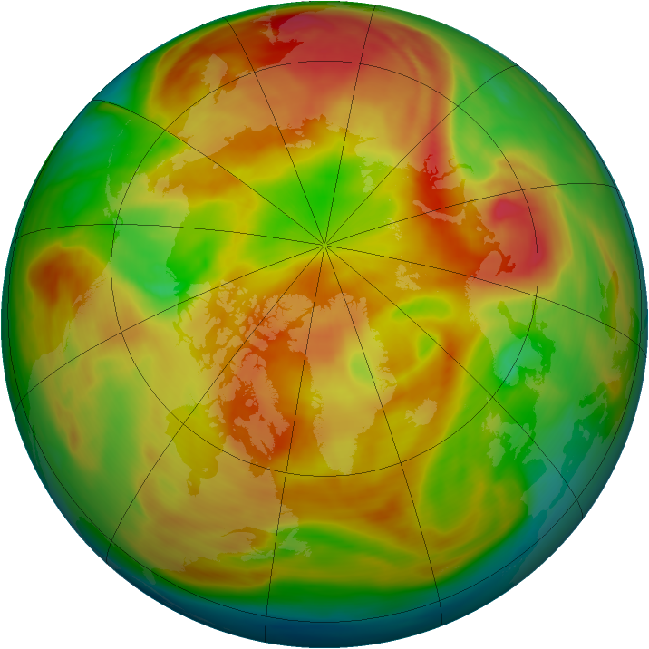 Arctic ozone map for 26 March 2006